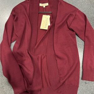 Rewind Women's Deep Red Cardigan